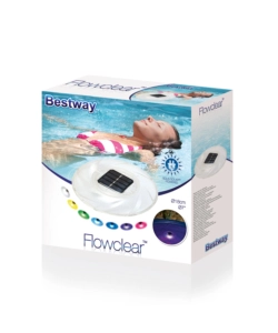 LUCE SOLARE GALLEGGIANTE  PER PISCINA BESTWAY MULTICOLOR DIAMETRO 18 CM -  COD. 58111
